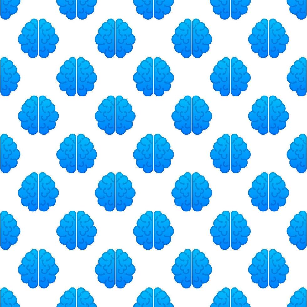 Human brain pattern. Thinking process, brainstorming, good idea, brain activity. Vector stock illustration
