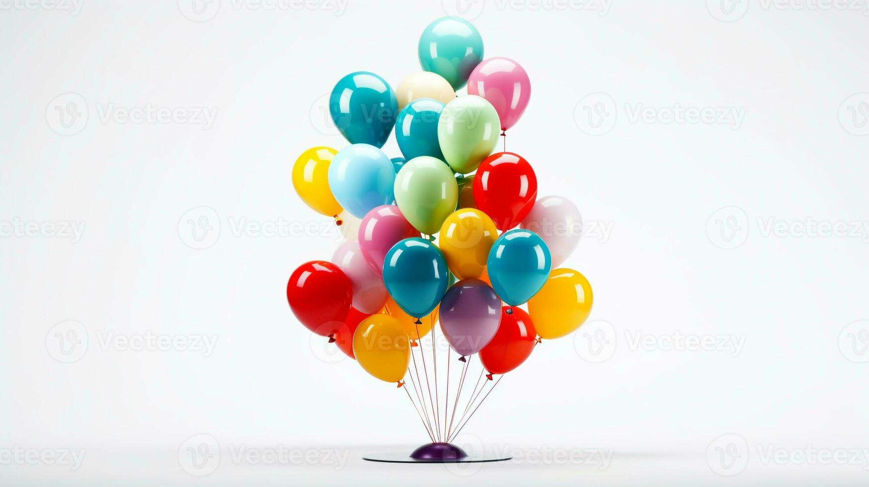 Displaying a 3D miniature Special Shape Balloon. Generative AI photo