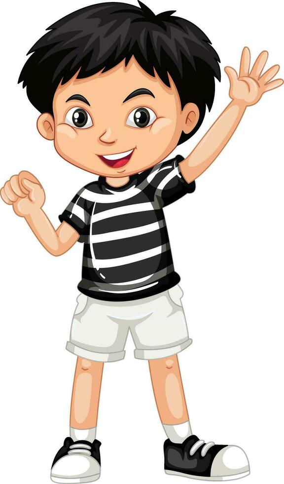 contento niños ocupaciones personaje diseño vector