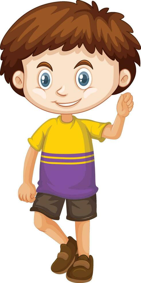 contento niños ocupaciones personaje diseño vector