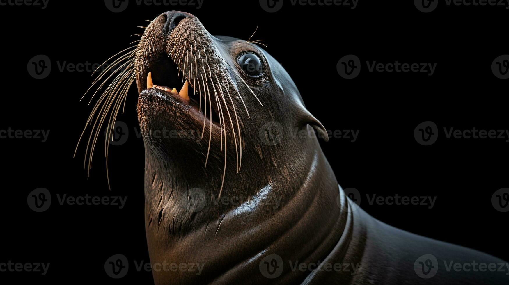 Wildlife photography of Photo of Sea Lion. Generative AI