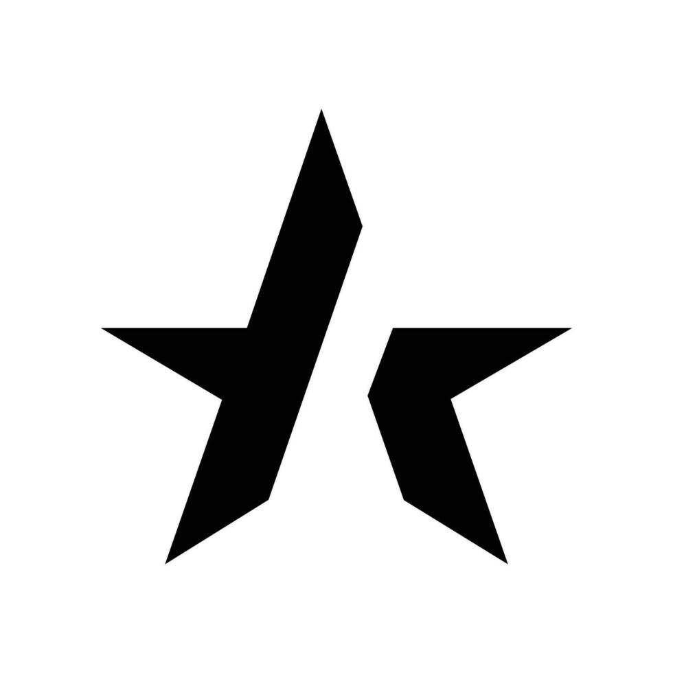 a star logo template, a star logo element, a star vector illustration