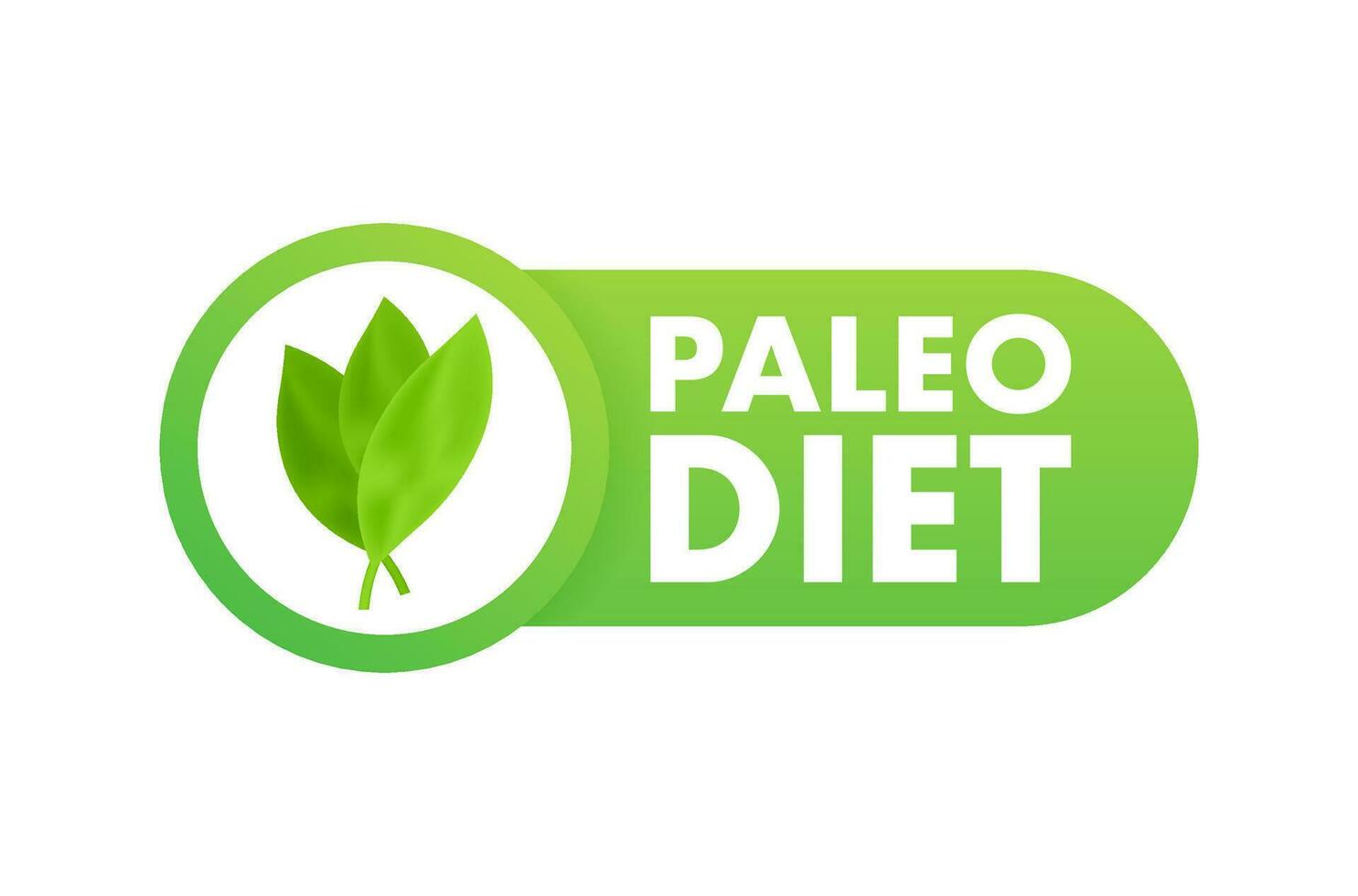 Paleo diet sign, label. Diet menu. Clean Eating Concept. Vector stock illustration