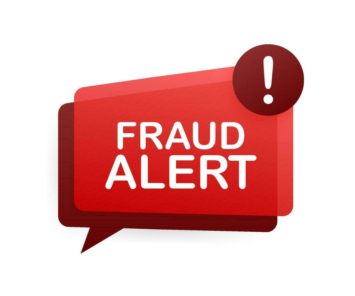 Fraud alert. Security Audit, Virus Scanning, Cleaning, Eliminating Malware, Ransomware Vector stock illustration