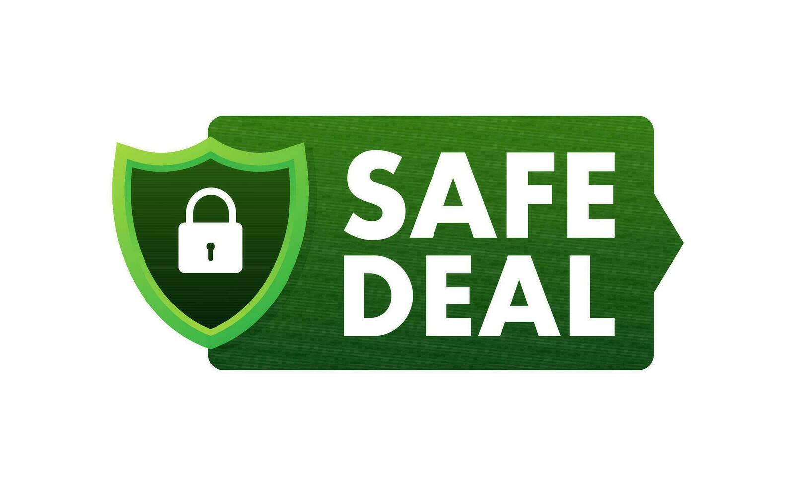 Safe deal. Check mark icon. International agreement. Vector stock illustration