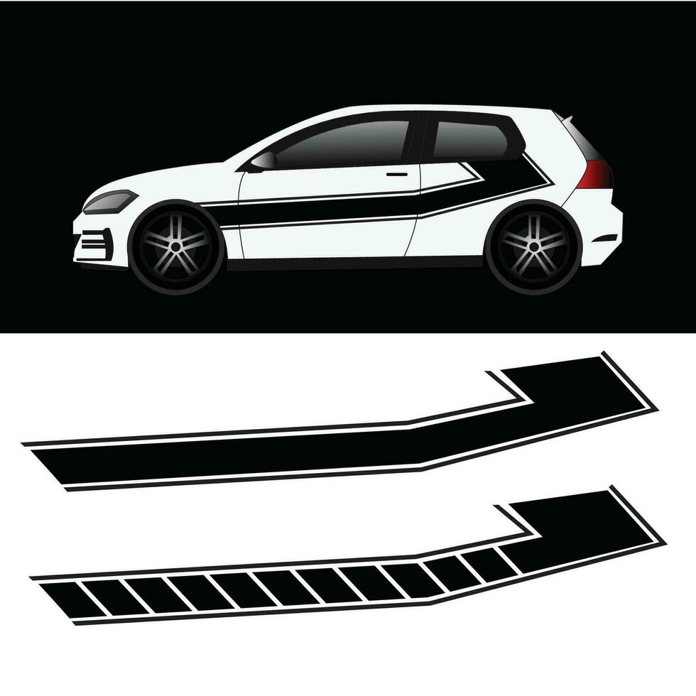 car wrap decal sticker vector. vector