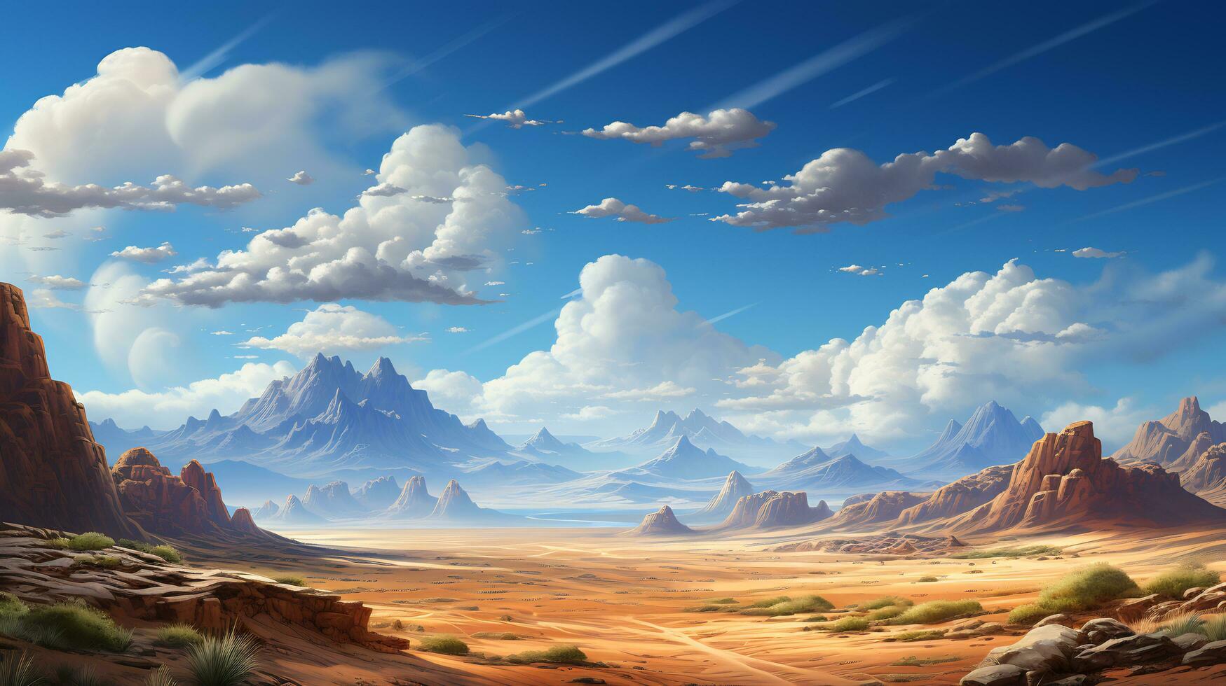 The stark of beauty desert scenic landscape photo