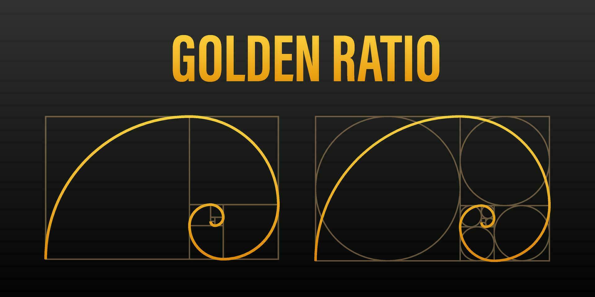 Golden ration. Abstract geometric background. Vector stock illustration. Vector illustration