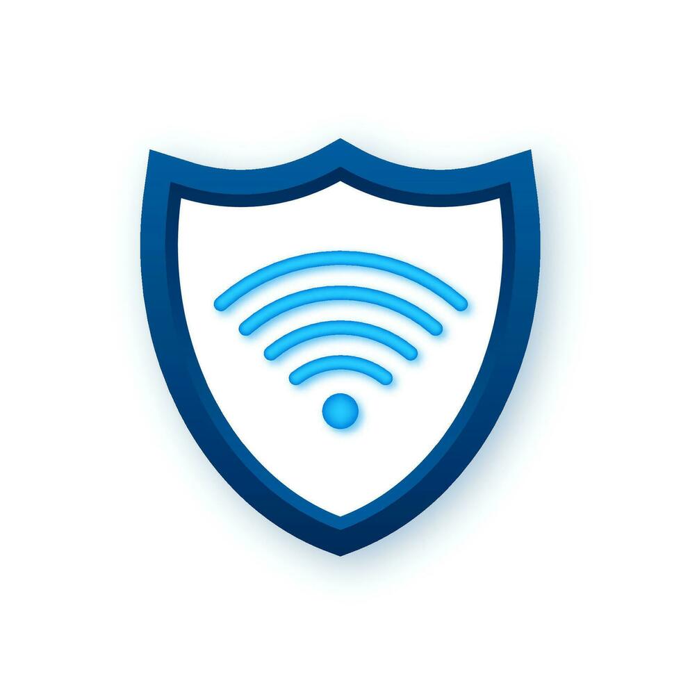Private network icon. Security wifi internet and Private network. Virtual private network. Vector stock illustration