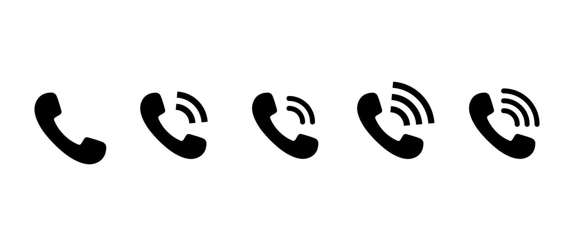 Incoming call, phone icon vector isolated on white background. Telephone sign symbol