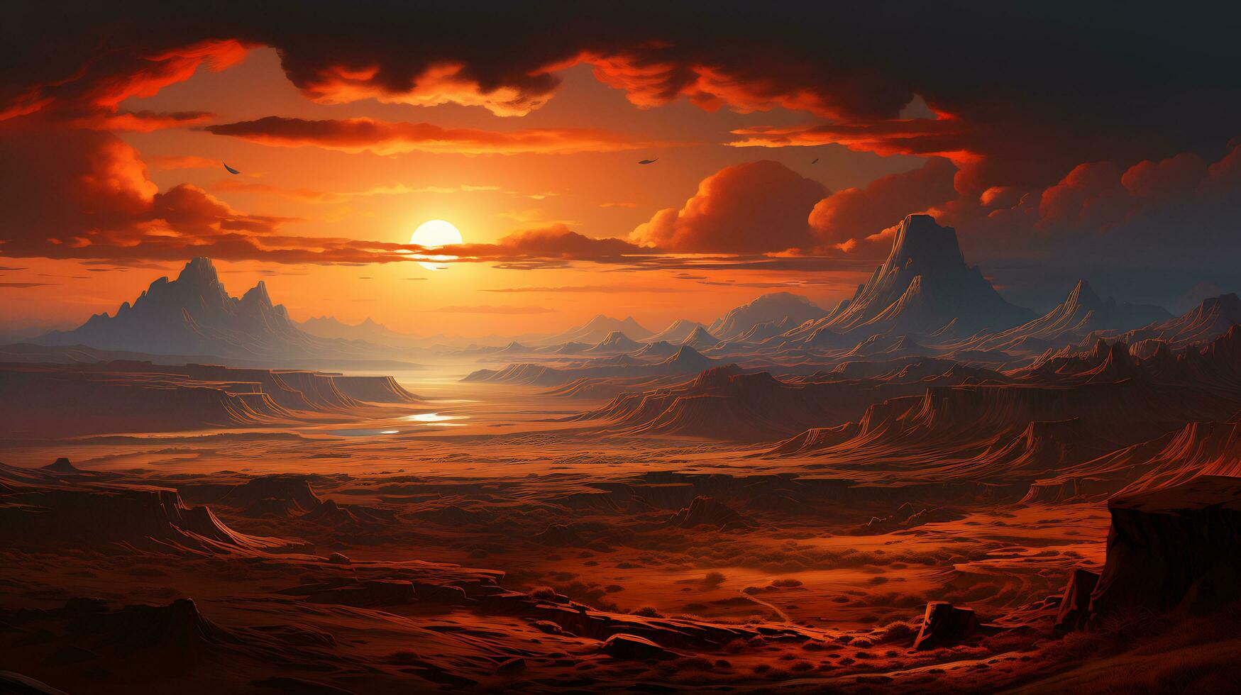 The stark of beauty desert scenic landscape photo