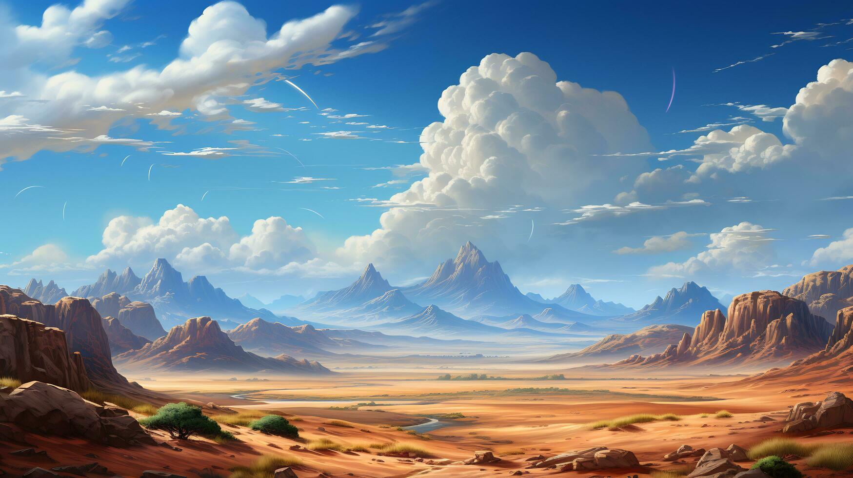 The stark of beauty desert scenic landscape photo
