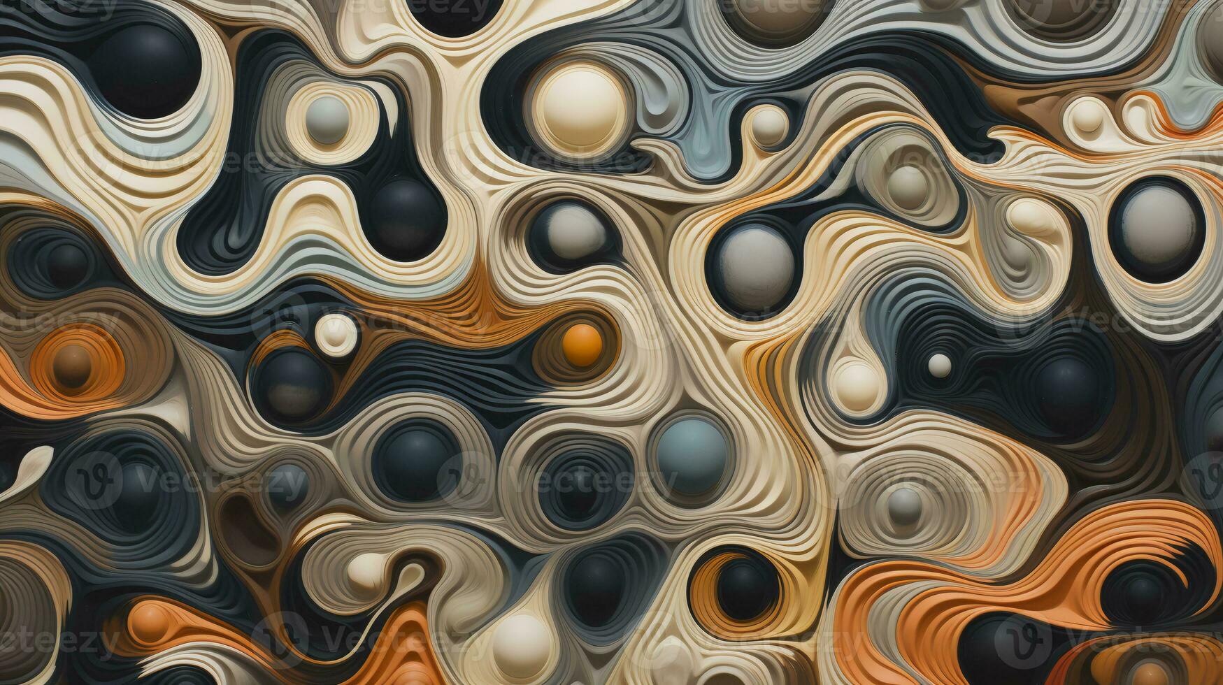 Abstract background of organic patterns. Generative AI photo