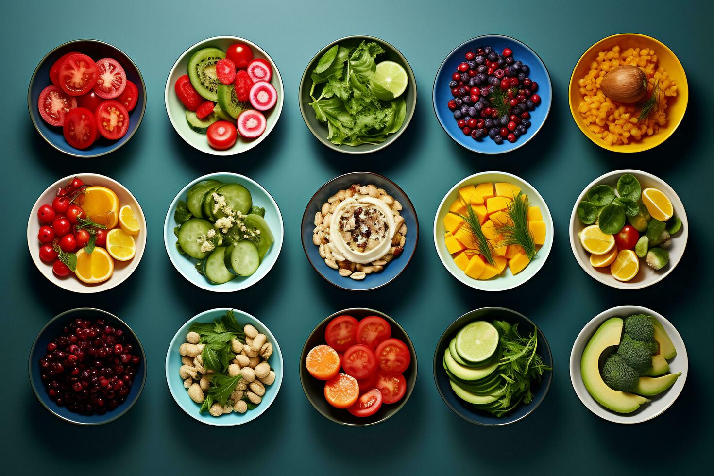 Image of healthy vegetarians food photo