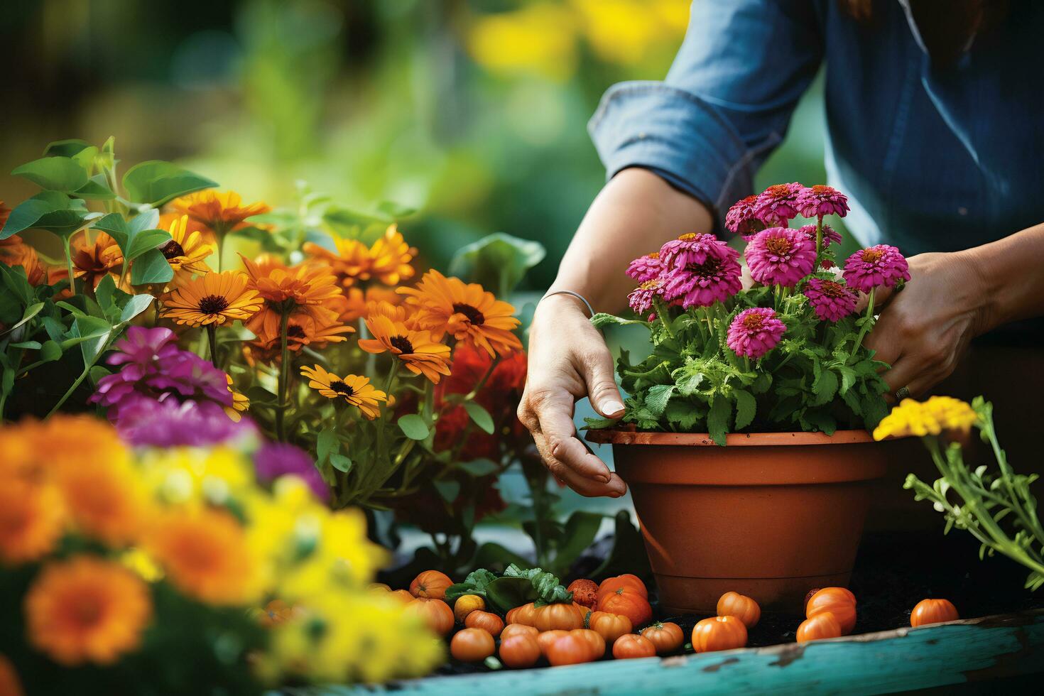 capturar de el alegría hogar jardinería foto