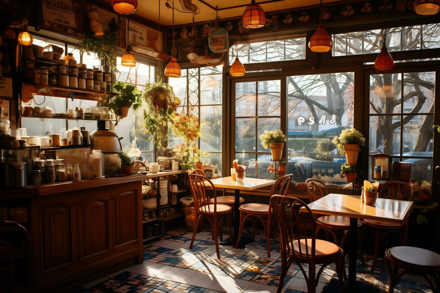 Image of cozy ambience of cafe 29895795 Stock Photo at Vecteezy