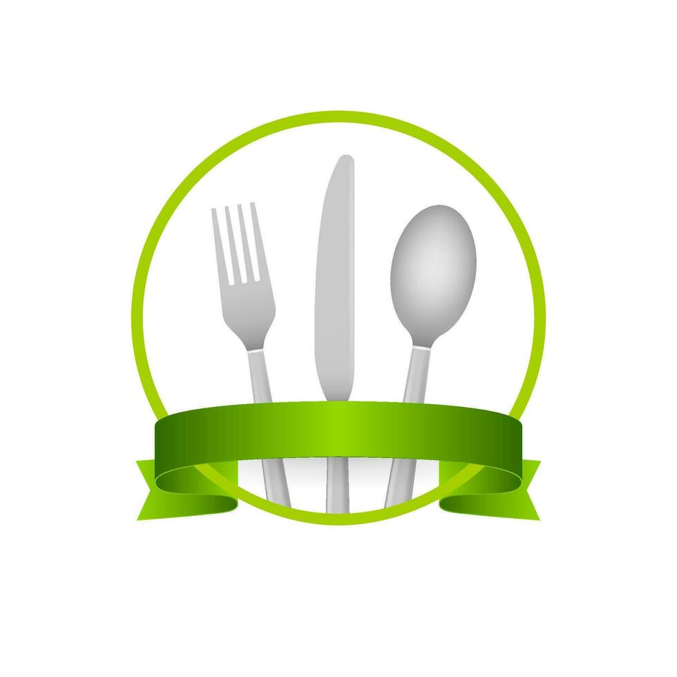 Restaurant menu design. Menu label, icon. Vector stock illustration