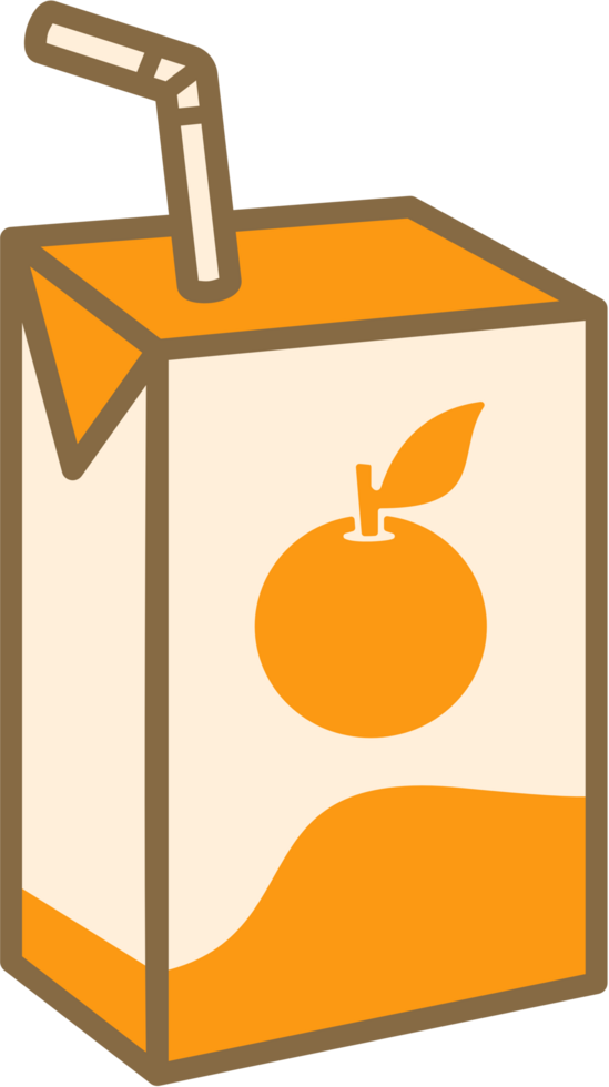 Verpakt oranje fruit sap png