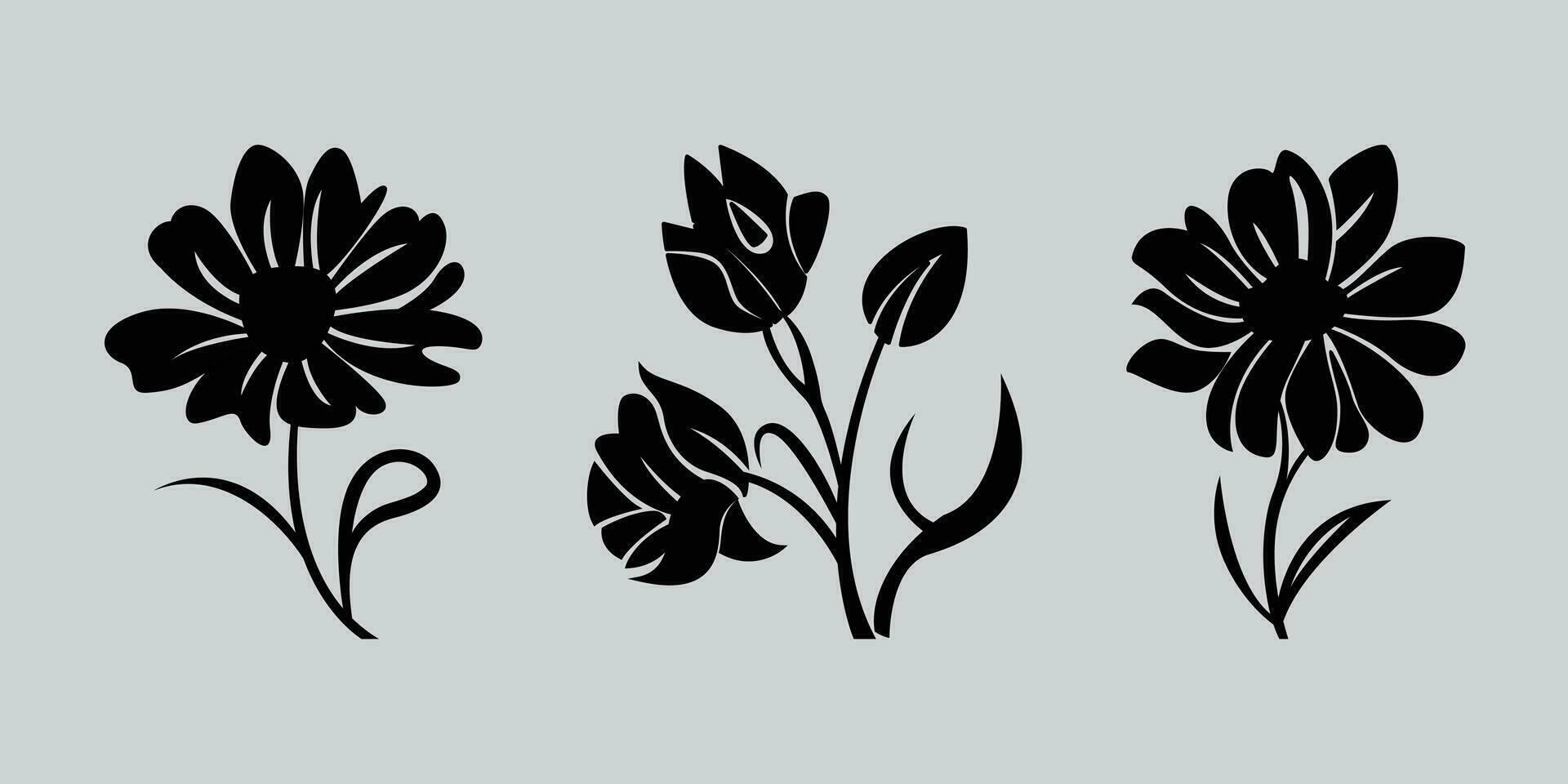 Hand Drawn Flower Vector illustration