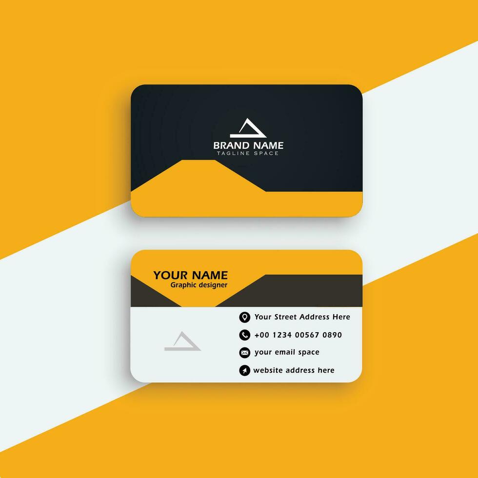 Modern professional business card template design vector