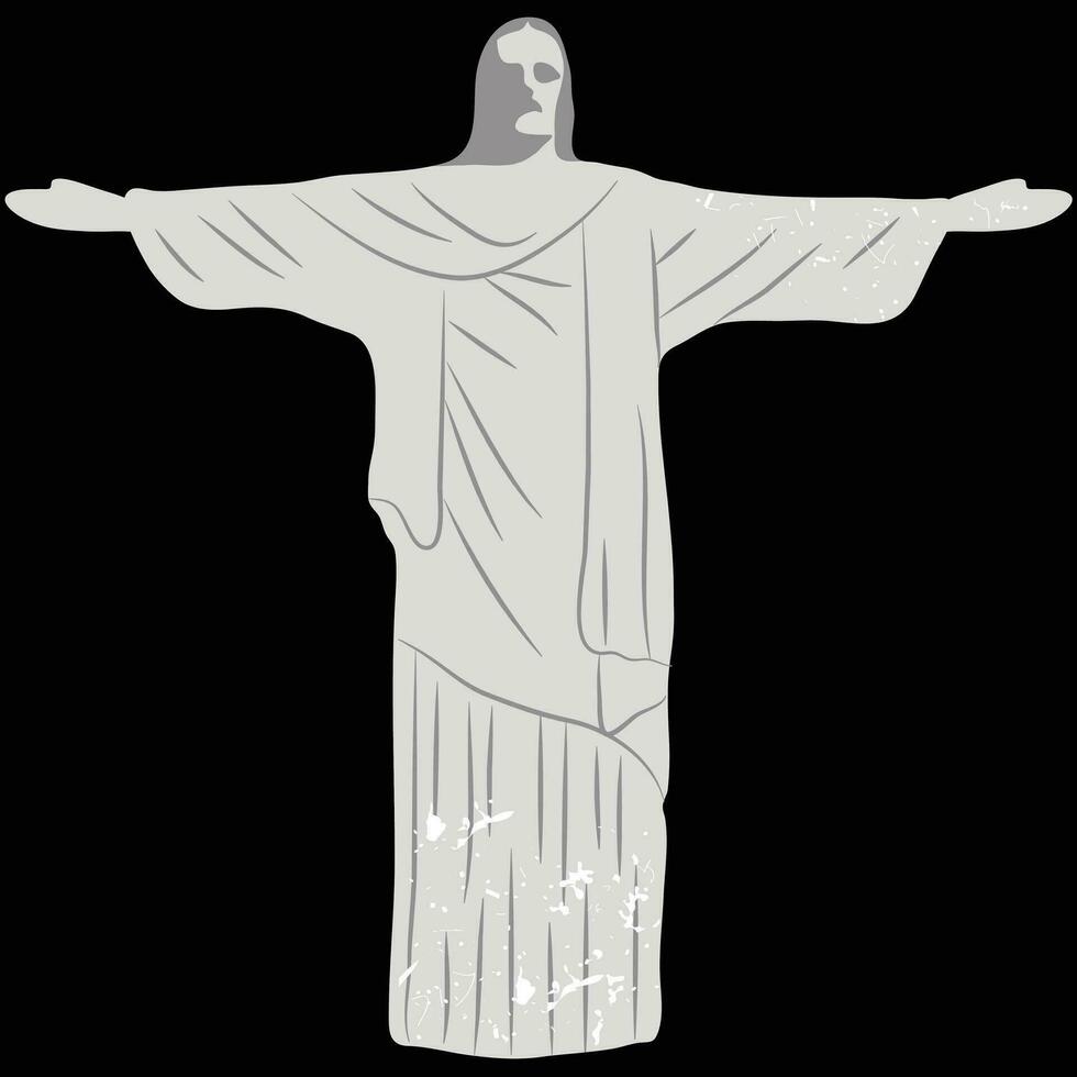 Christ the Redeemer illustration vector