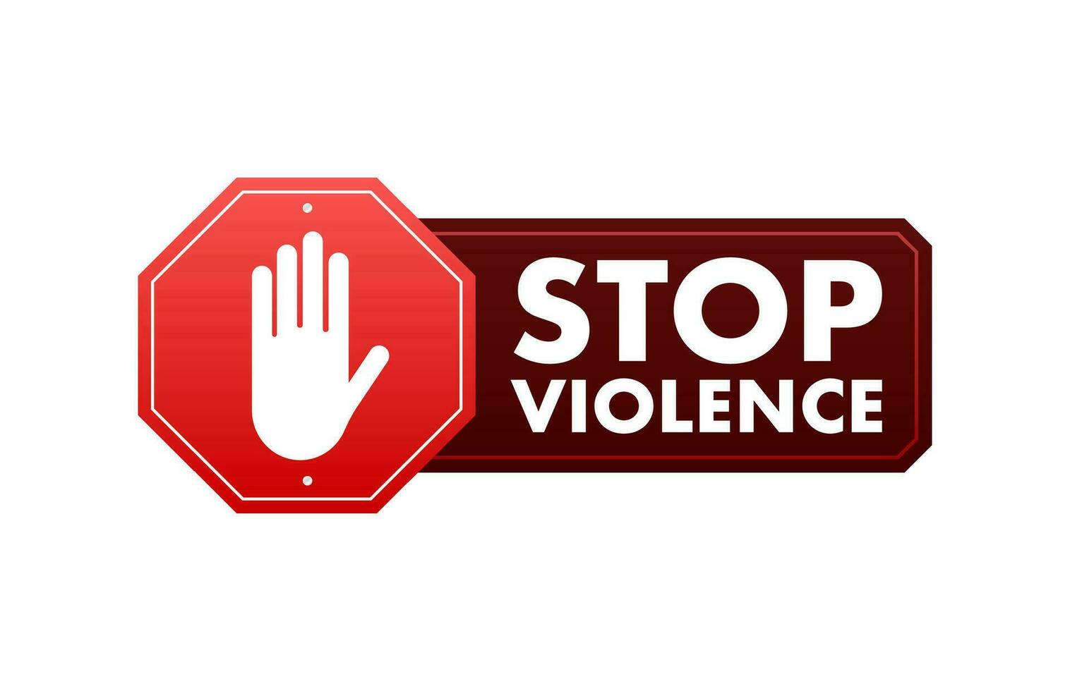 Stop Violence Against Women. Social problem. Vector stock illustration