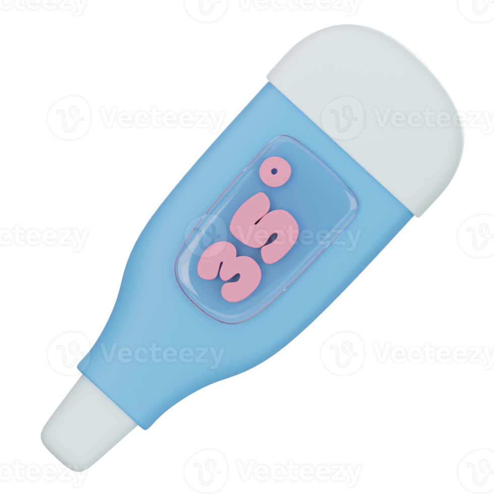 Digital Thermometer icon 3d png