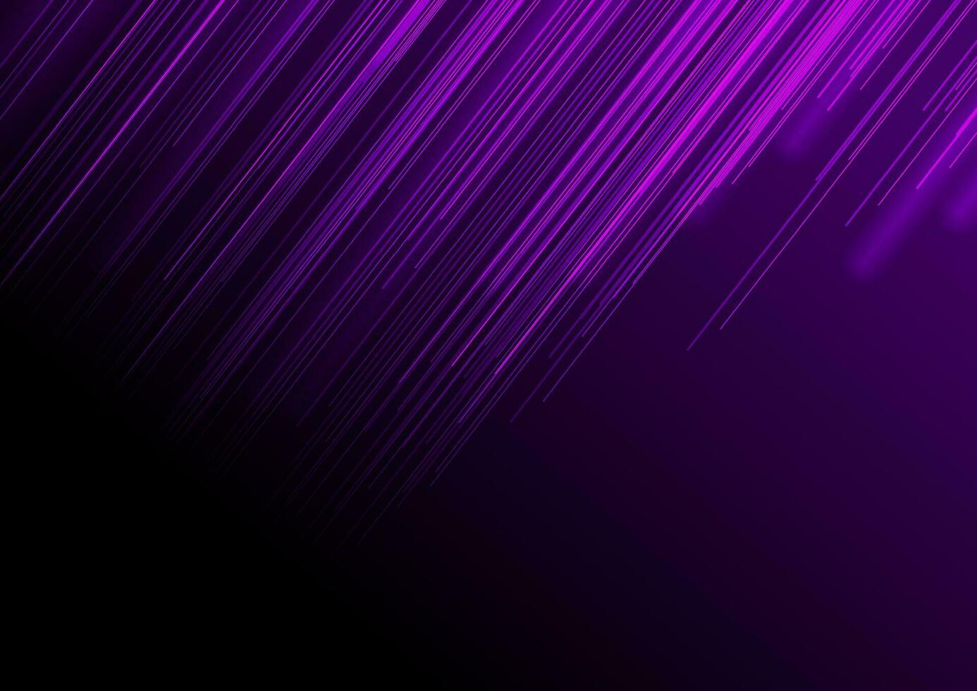 Violet glowing neon lines abstract background vector