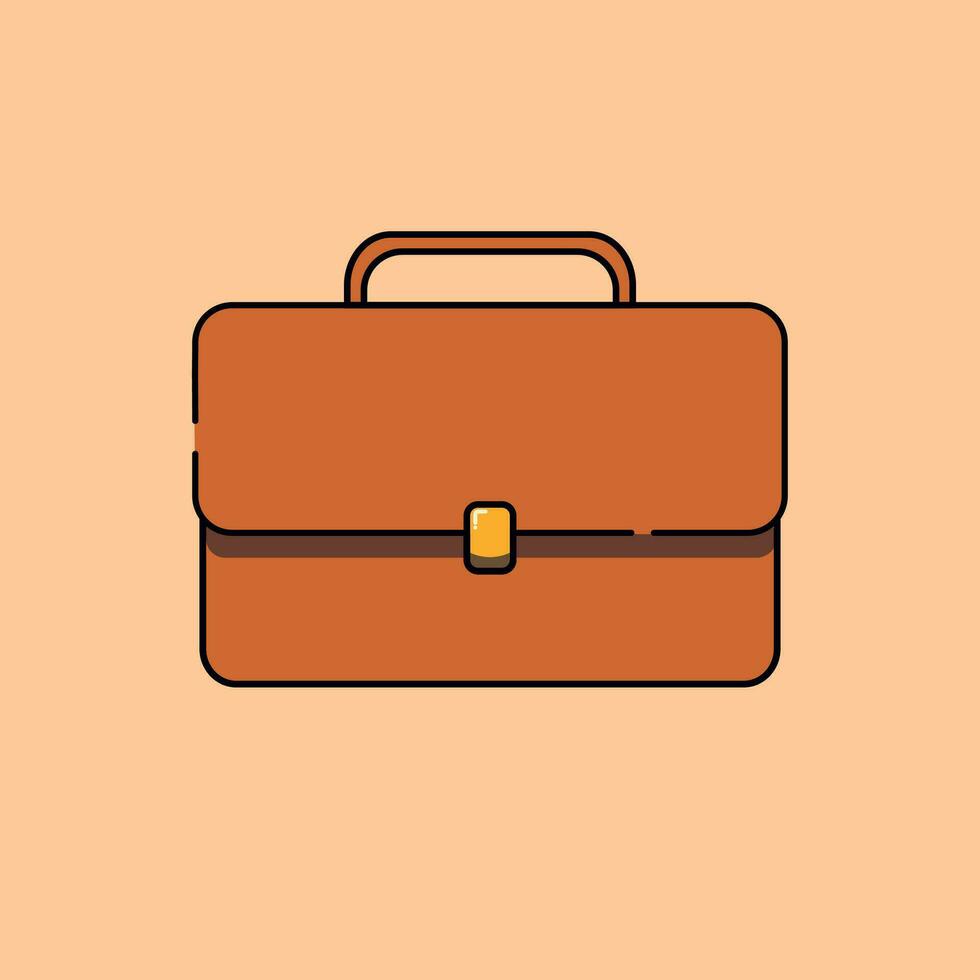 Briefcase Vector Icon for Business and Finance - High-Quality Flat Iconography