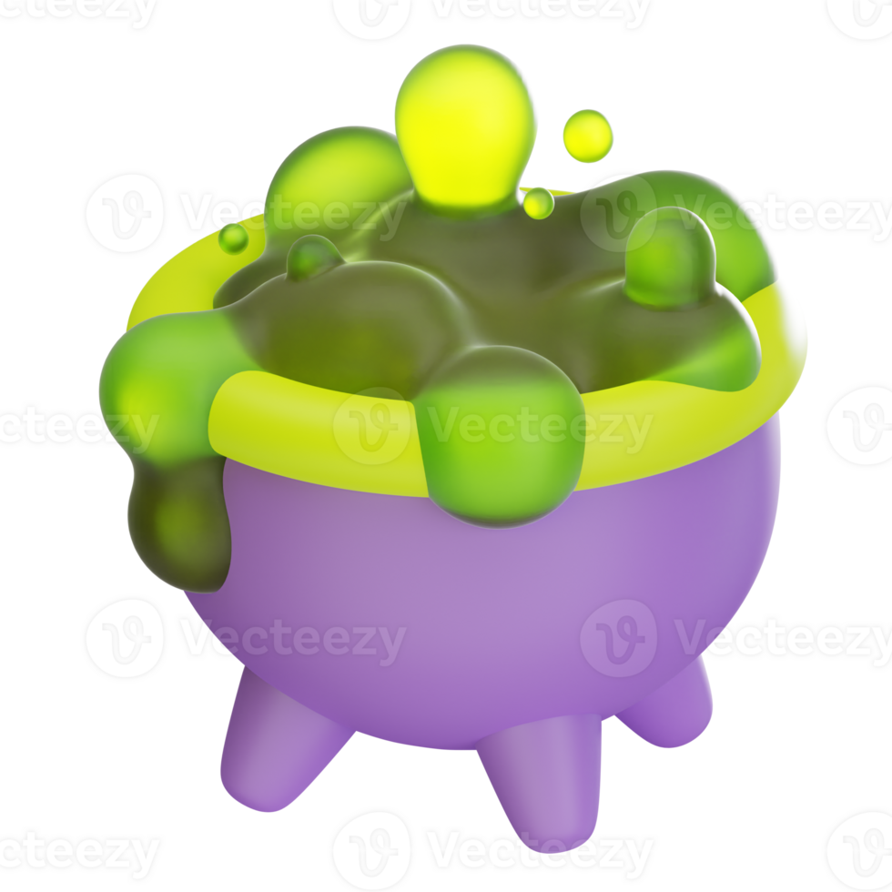 Cauldron Pot 3D Icon png