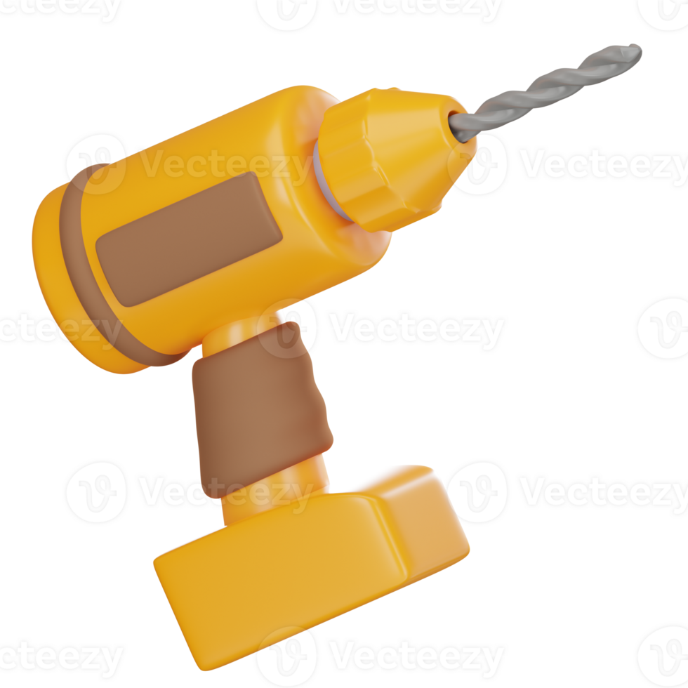 Drill Machine 3D Icon png