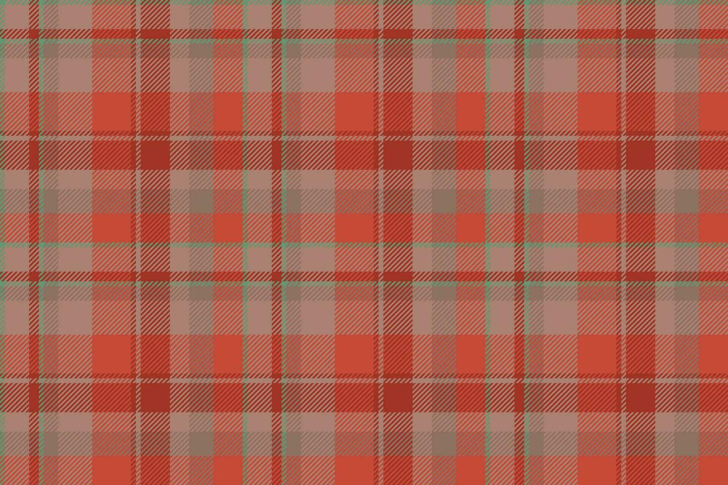 Plaid background, check seamless pattern in red. Vector fabric texture for textile print, wrapping paper, gift card or wallpaper.