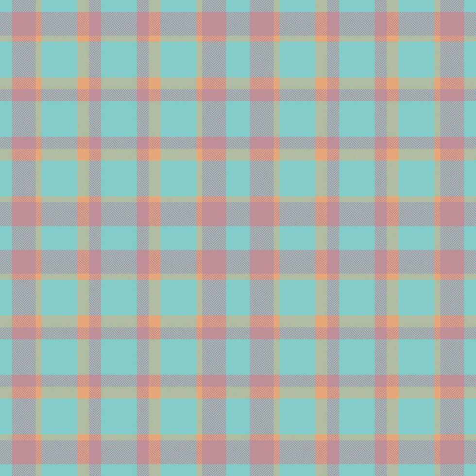 Plaid seamless pattern. Check fabric texture. Vector textile print.