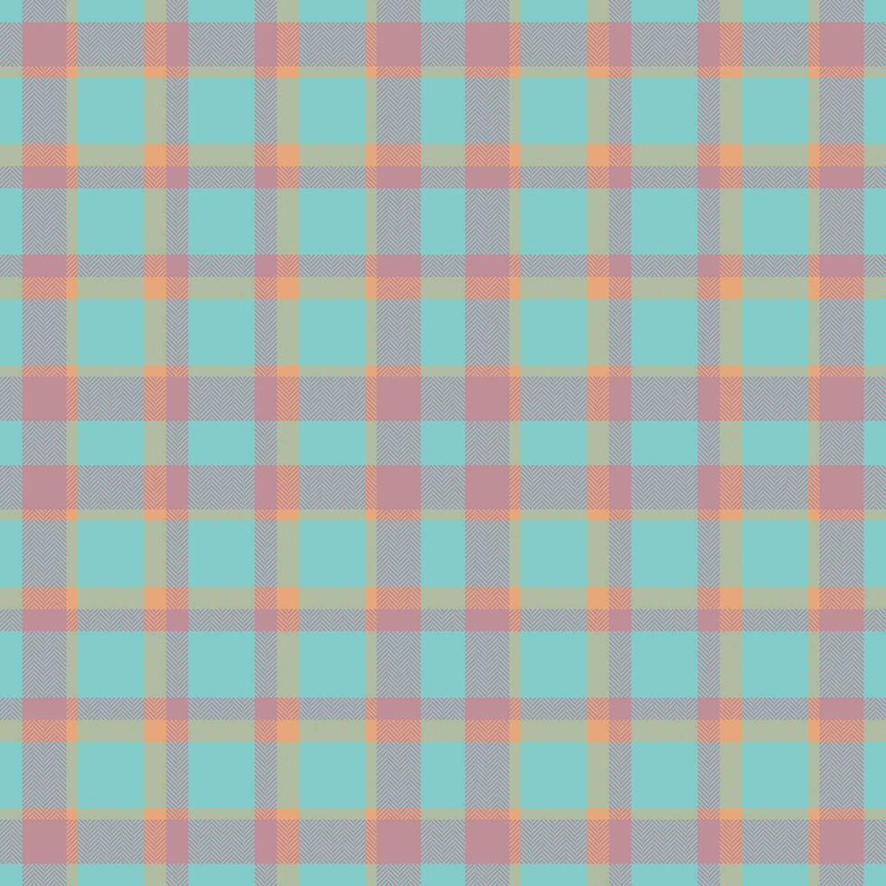 Plaid seamless pattern. Check fabric texture. Vector textile print.