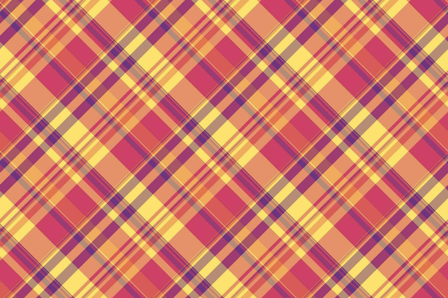 Tartan textile pattern of seamless texture check with a vector background plaid fabric.