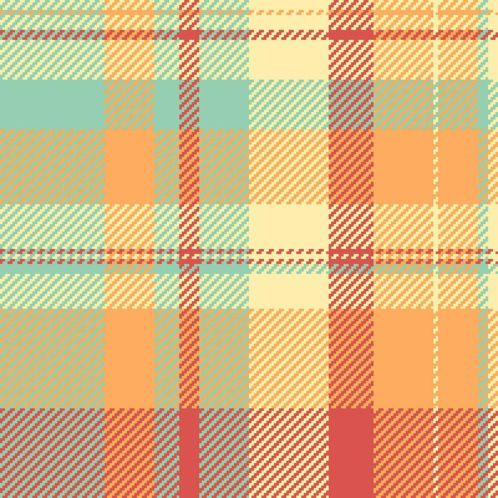 Check tartan background of seamless vector fabric with a textile texture plaid pattern.