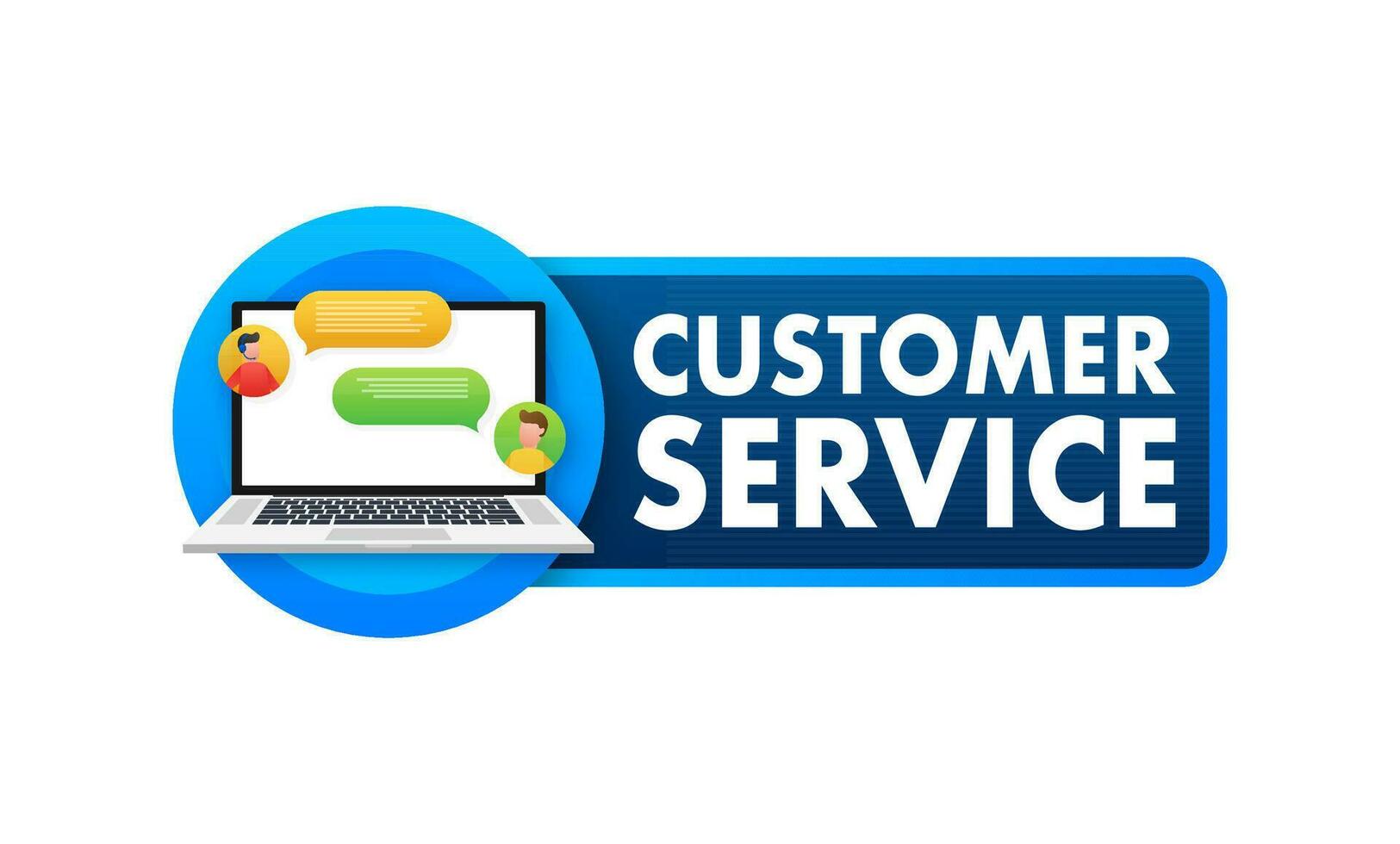 Customer service. Call center landing page. Online support center, assistance. Vector stock illustration.