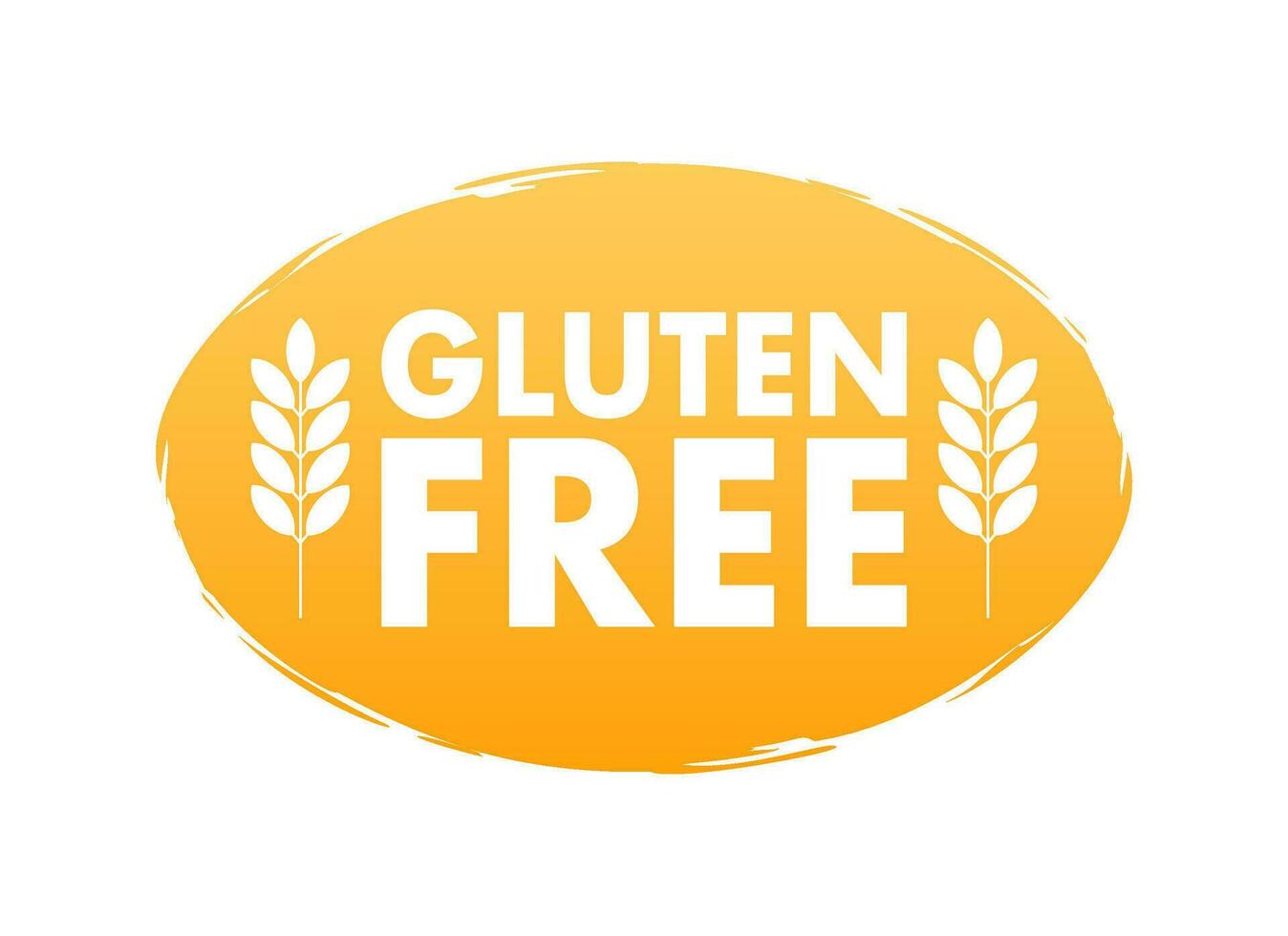 Gluten free. Healthy food labels with lettering. Vegan food stickers. vector