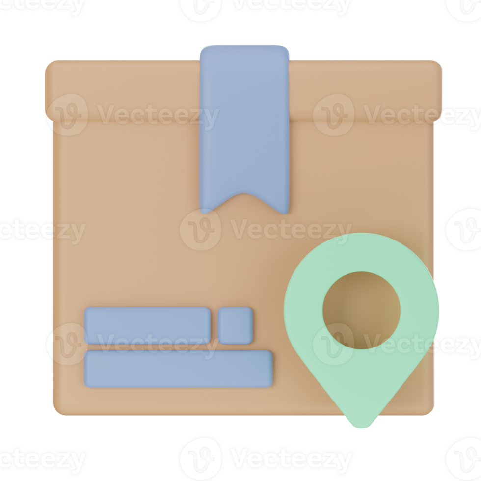 Package Tracking 3D Icon png