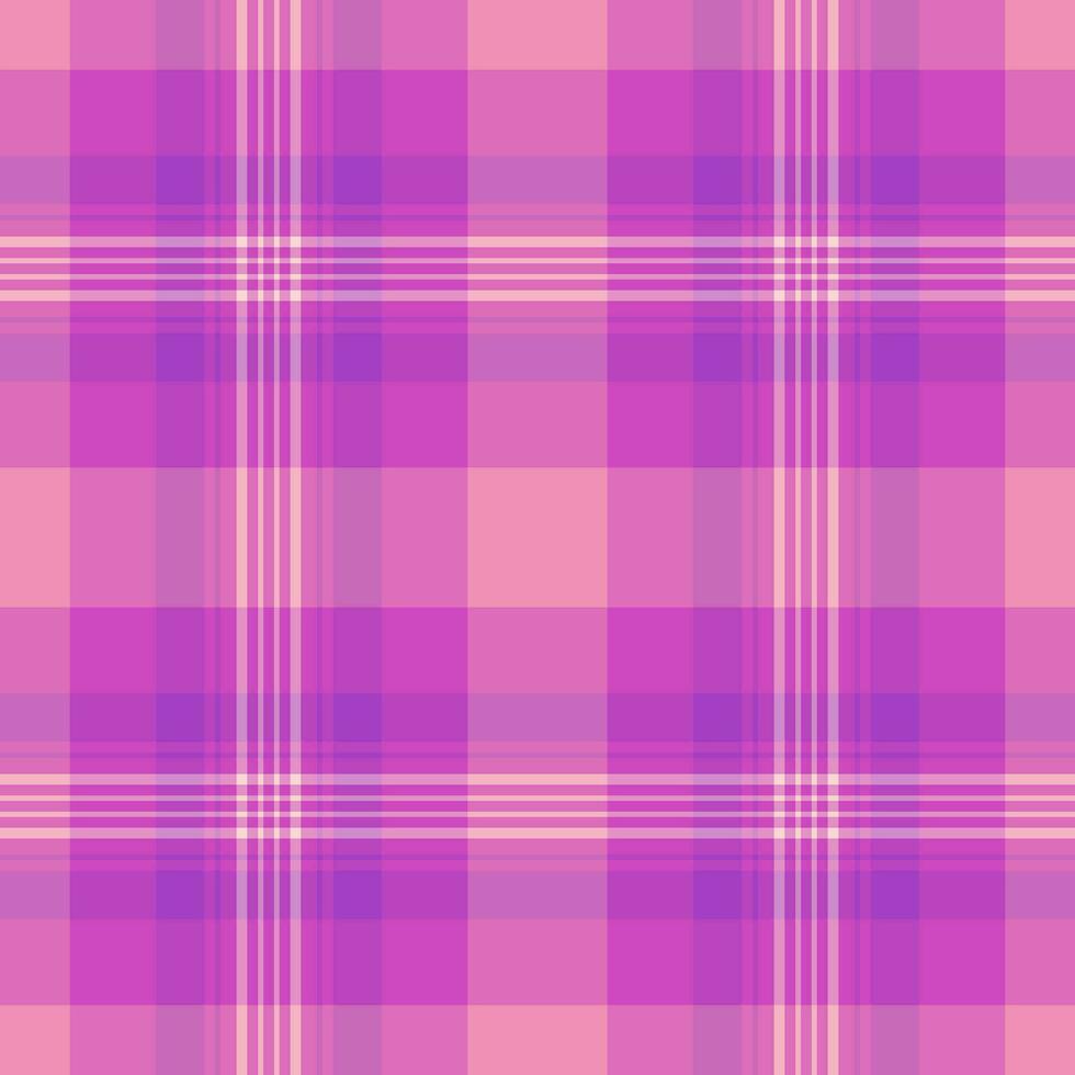 Tartan textile seamless of pattern texture fabric with a plaid check background vector. vector