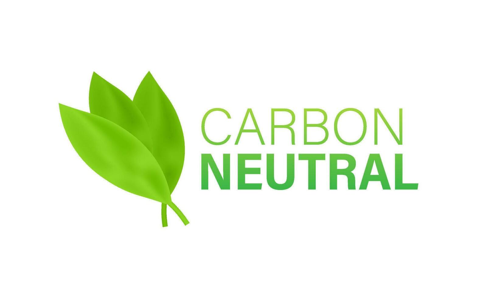 carbón neutral logo, genial diseño para ninguna propósitos. carbón neutral. vector icono. transporte logo. planeta tierra