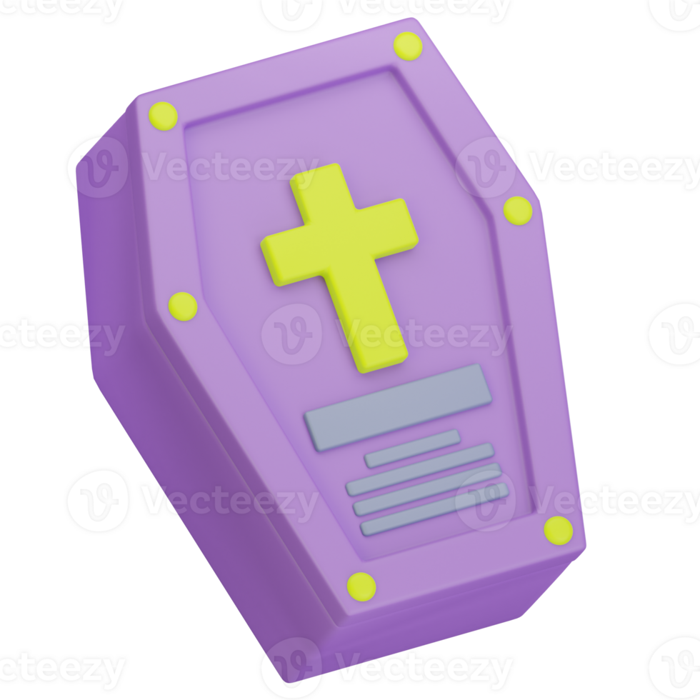 Coffin 3D Icon png