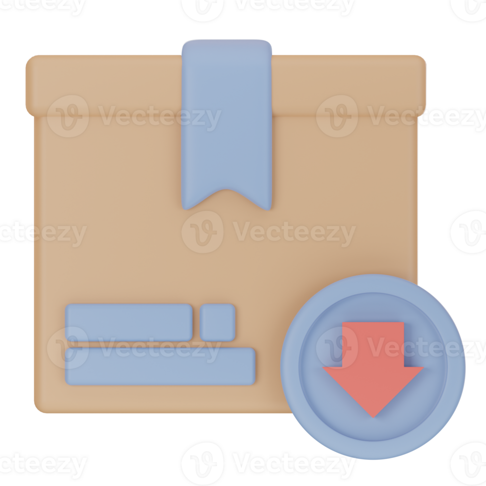Add to box 3d icon png