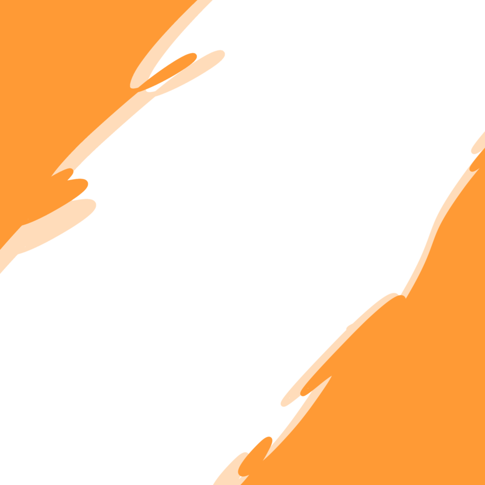 Orange Shapes Frame png