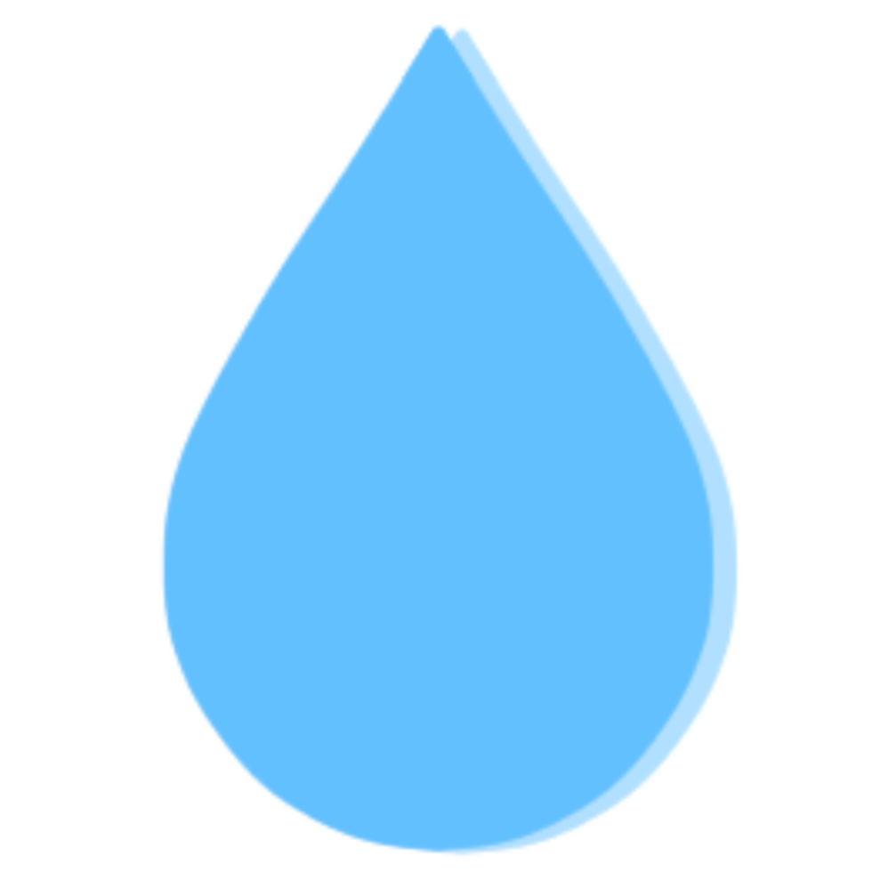 Water drop icon skyblue color png
