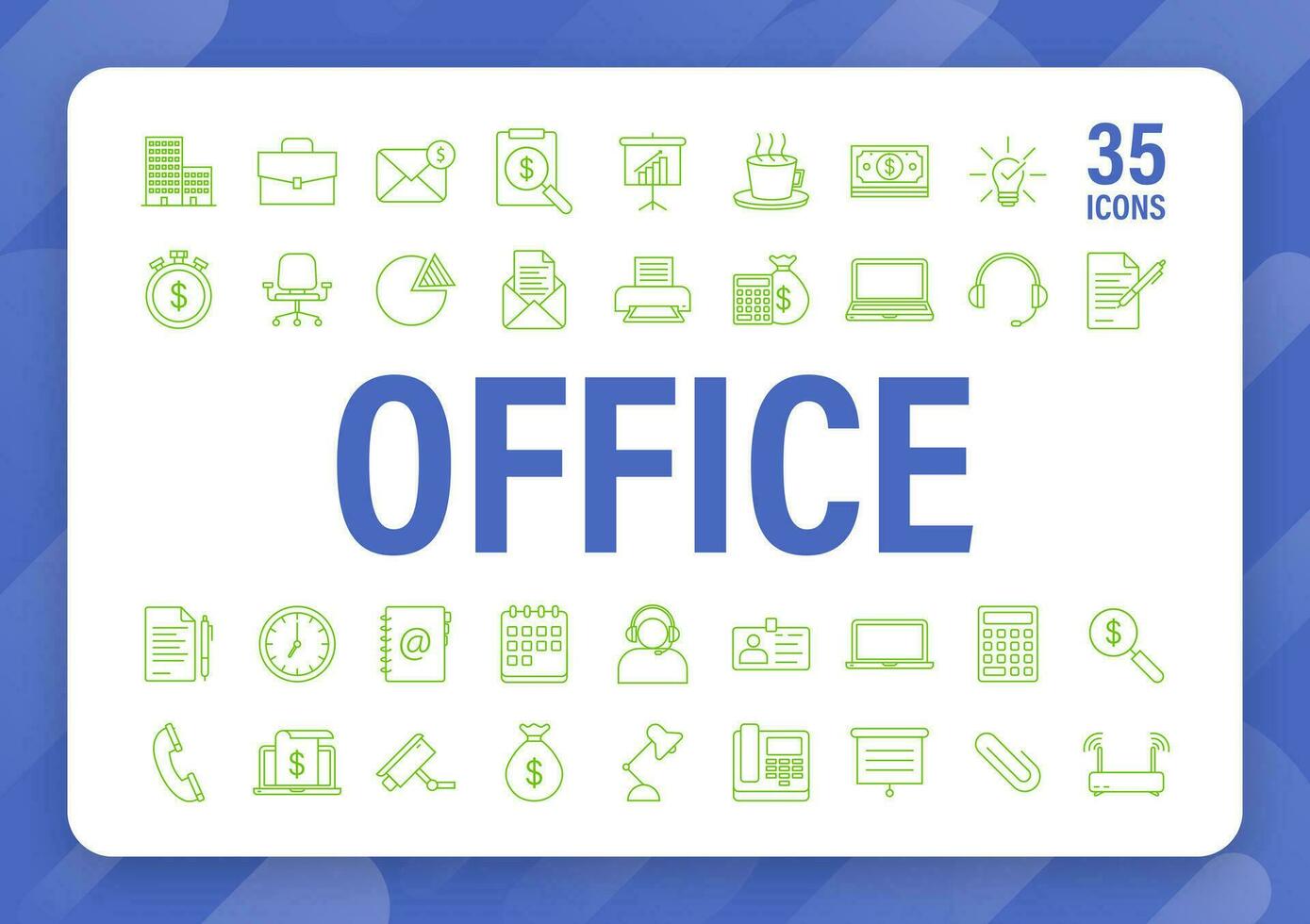 Office icon. Web icon set. Office, great design for any purposes. Vector stock illustration