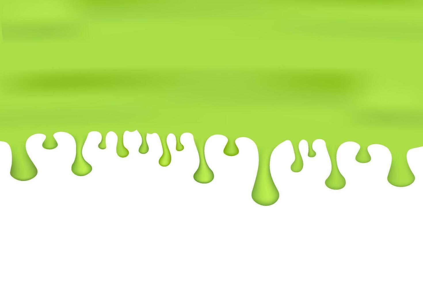 Realistic liquid for concept design. Grunge splatter. Green liquid.. Vector stock illustration