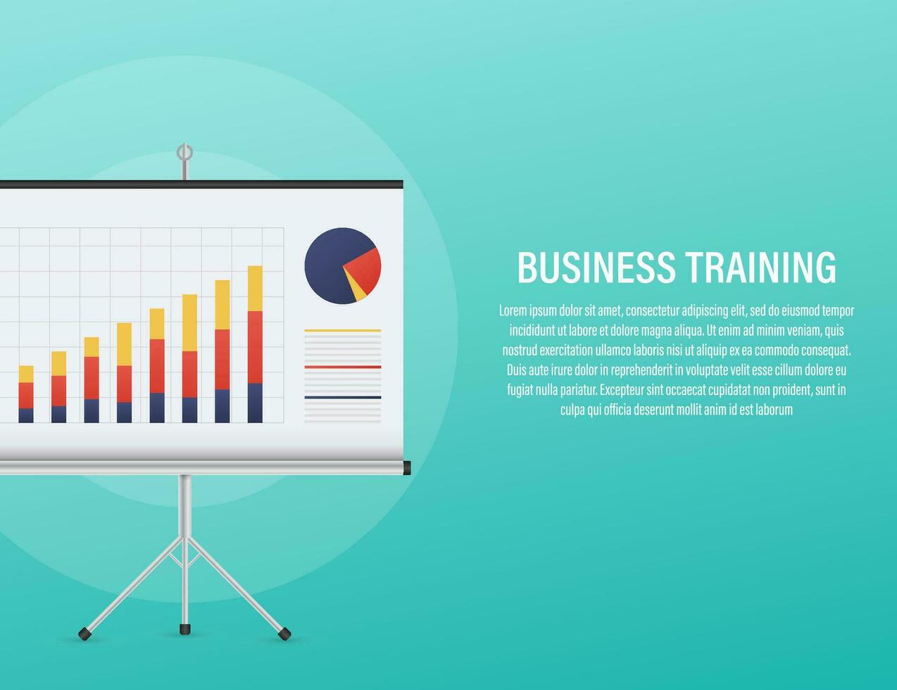 Business training staff, concept. Briefing meeting. Corporate training, seminar. Conference employee. Training conference planning business decisions vector