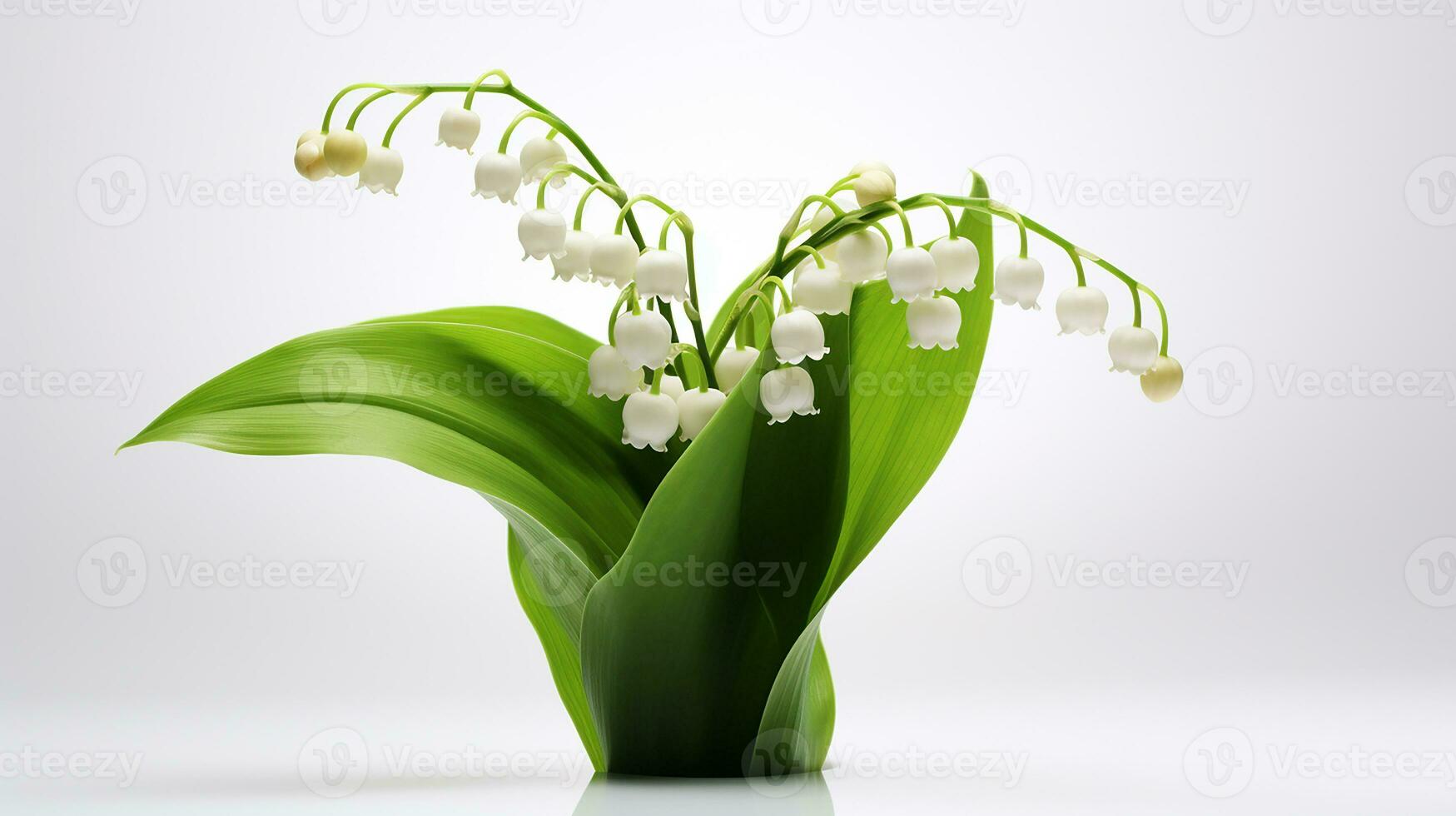 foto de hermosa lirio de el Valle flor aislado en blanco antecedentes. generativo ai