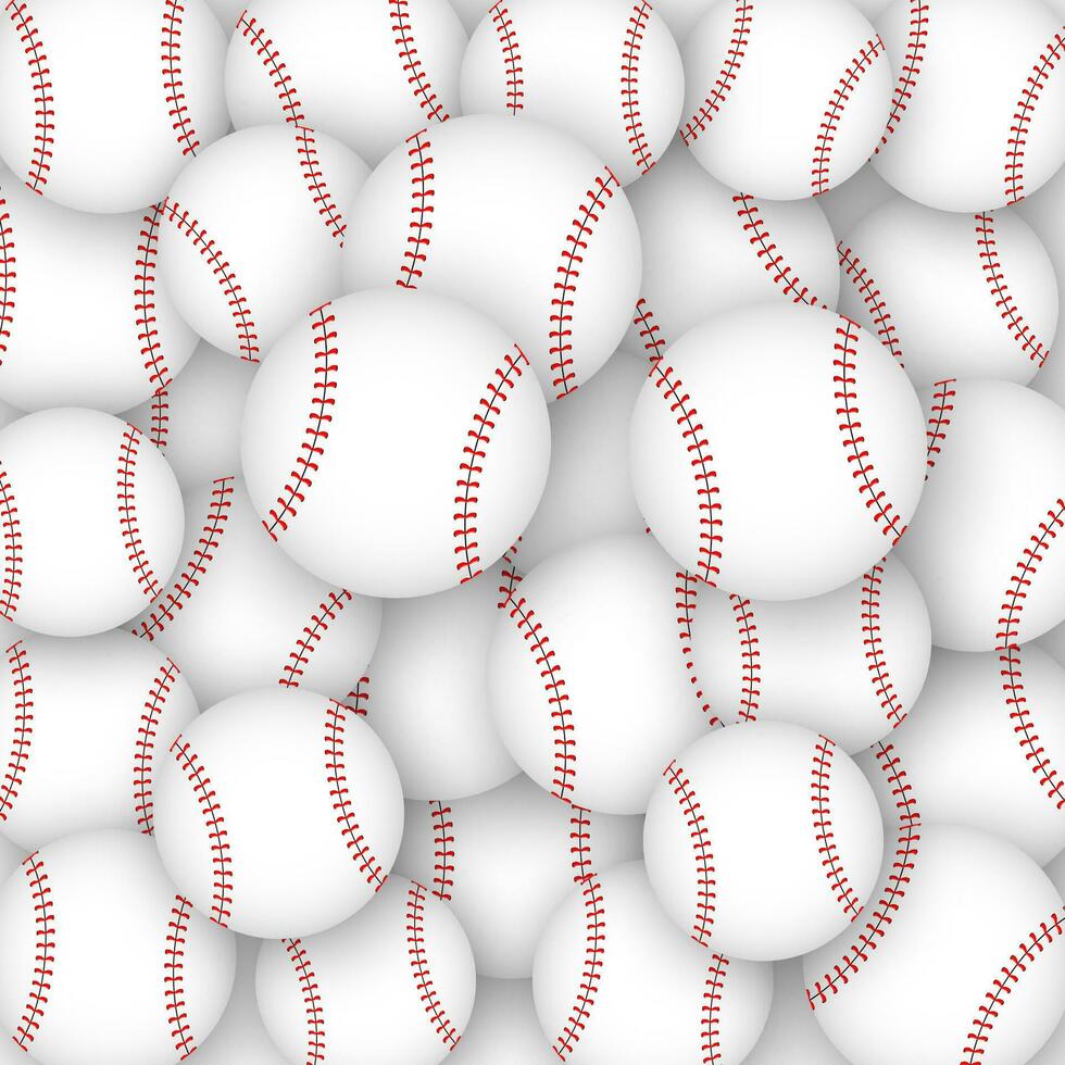 Smooth style baseball ball icon on white background. Sticker pattern vector
